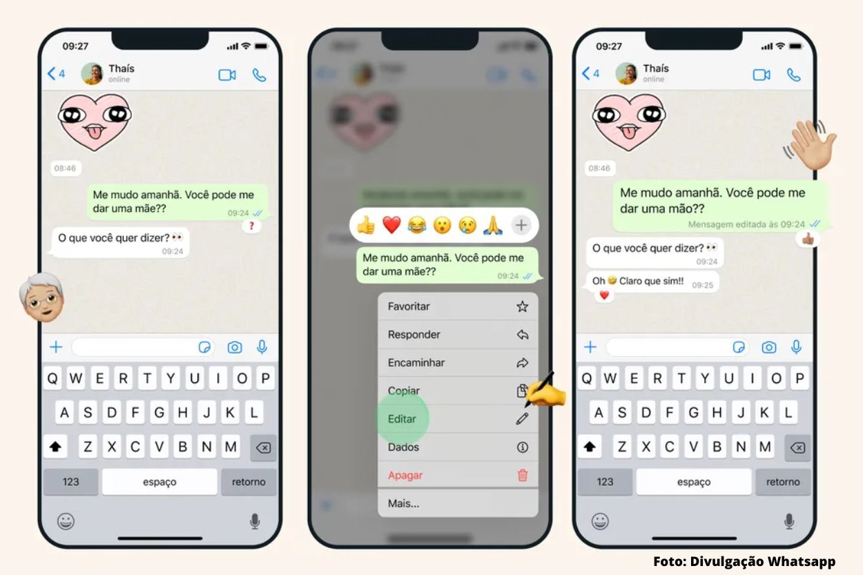 Whatsapp permite edição de mensagens; saiba como
