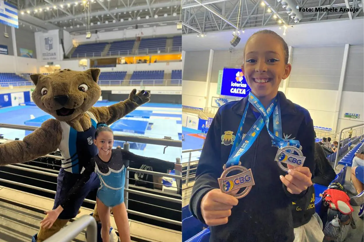 Ginasta de Ouro Preto ganha três medalhas no Campeonato Brasileiro de Trampolim