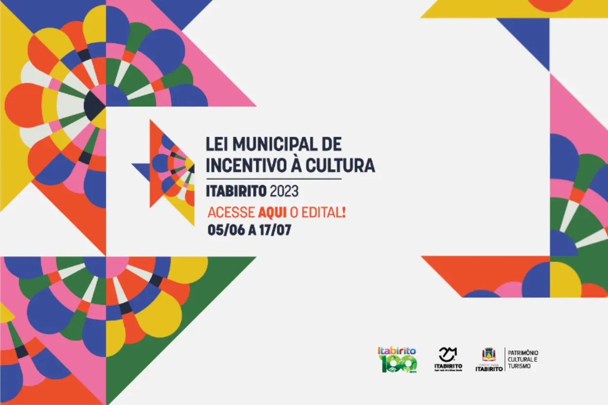 Itabirito abre inscrições para projeto que destinará até R$ 15 mil reais para projetos culturais