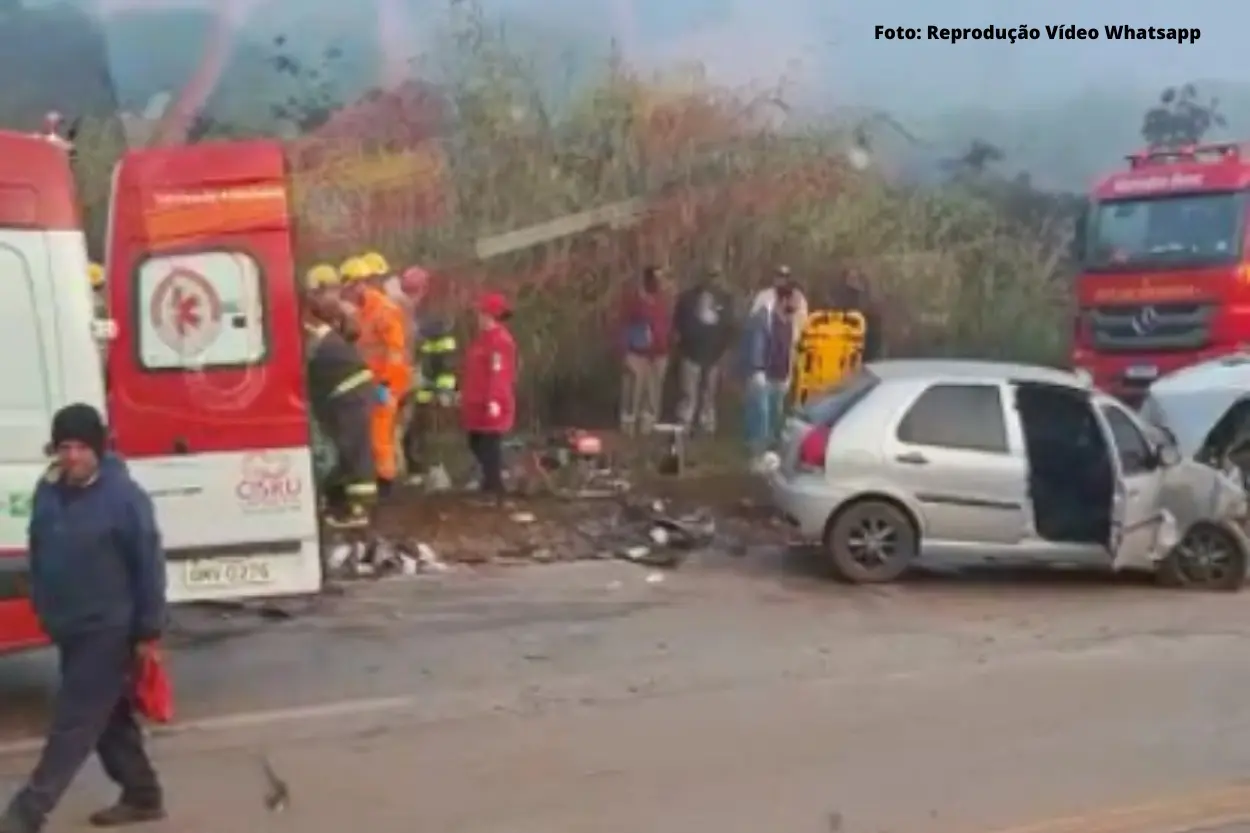 Congonhas: acidente grave na BR-040 deixa uma vítima fatal e 6 feridas