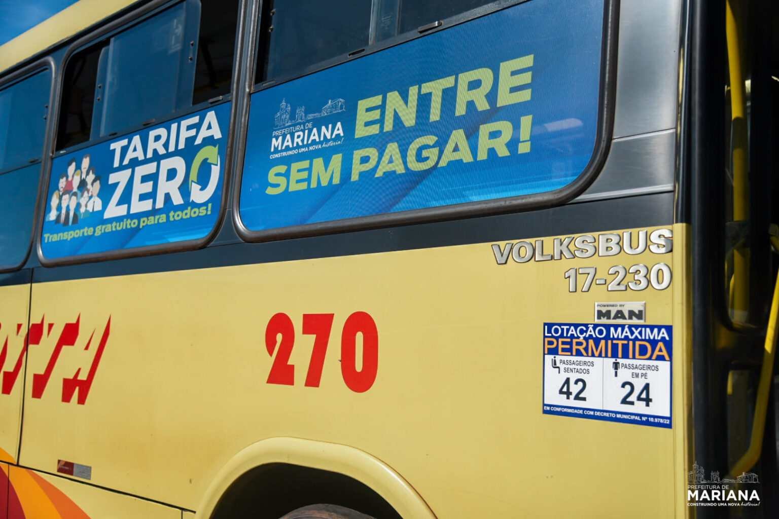Renovação do Programa Tarifa Zero em Mariana é aprovada com um voto contrário e uma abstenção