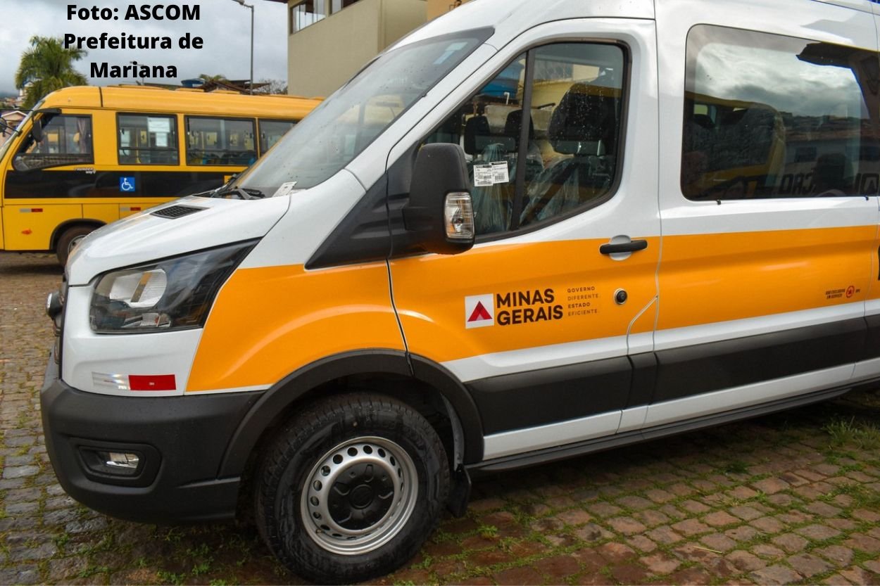 Prefeitura de Mariana recebe van escolar através de emenda parlamentar federal
