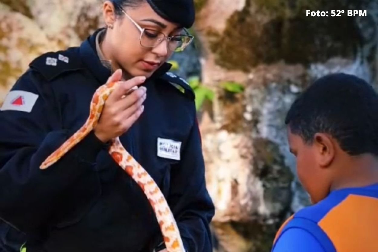 'Tunico': Batalhão da PM de Ouro Preto, Mariana e Itabirito tem serpente como mascote