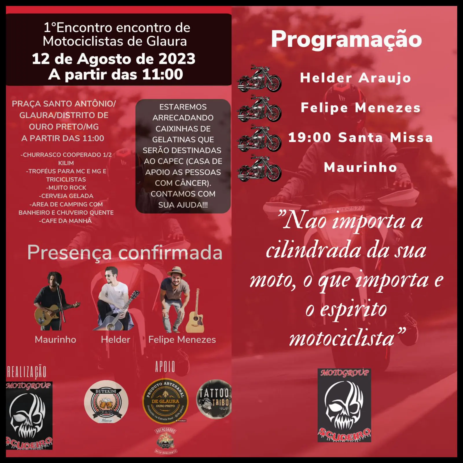Encontro de motociclistas de Glaura
