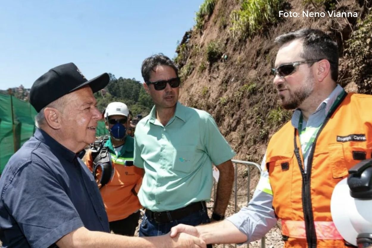 Trem Ouro Preto-Mariana: prefeito visita as obras da Vale