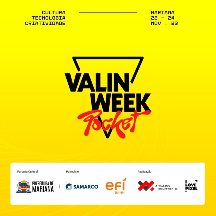 Valin Week ‘’Pocket’’ tem início hoje (22), em Mariana; confira a programação