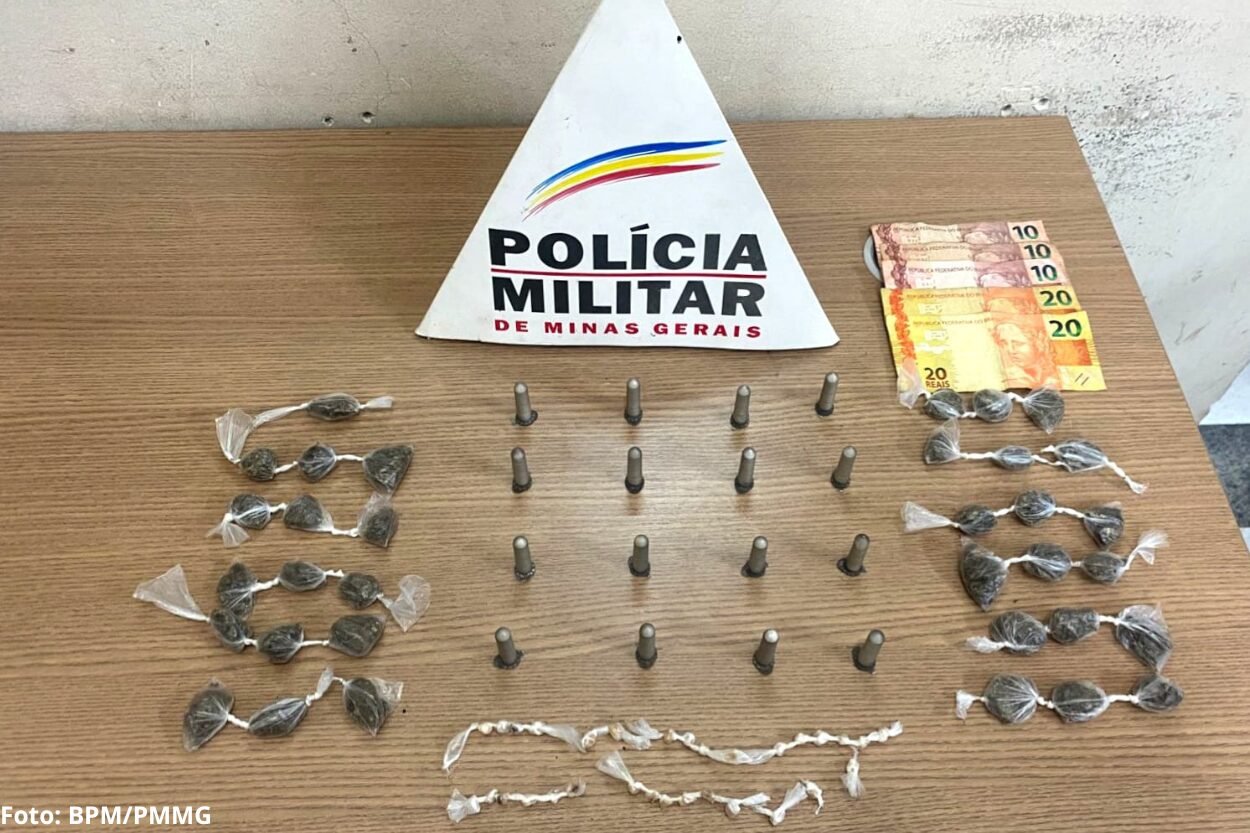 Drogas apreendidas em Itabirito