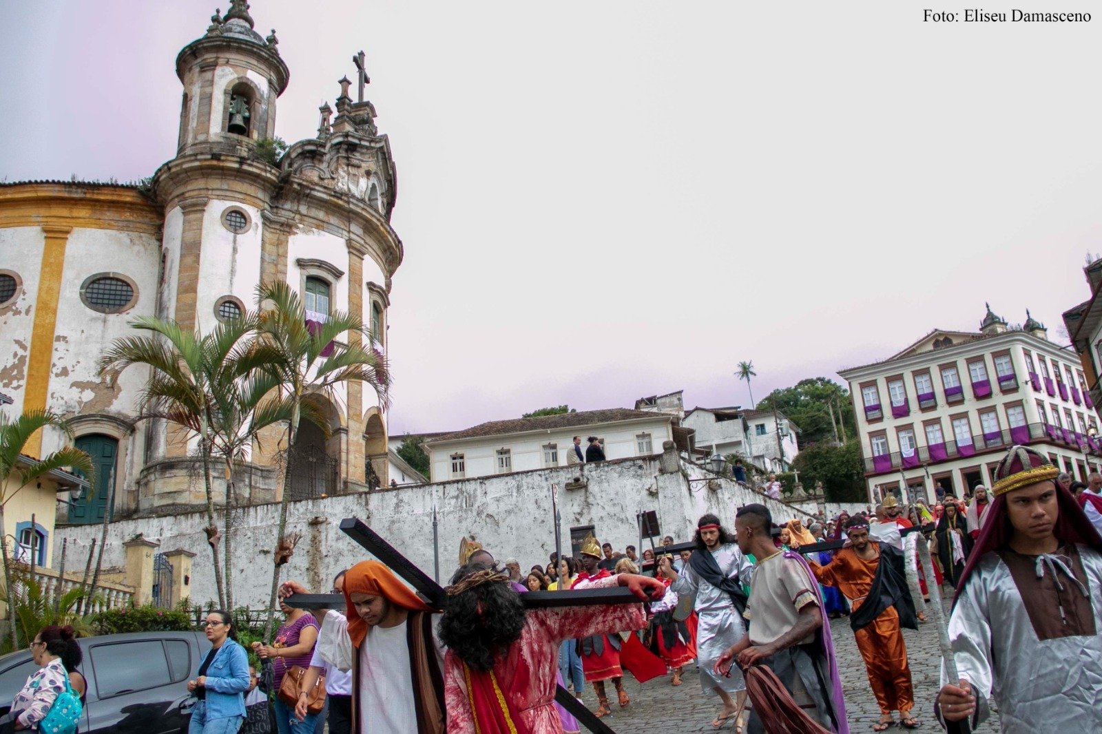 Confira o trajeto da tradicional Via Sacra do São Cristóvão, em Ouro Preto