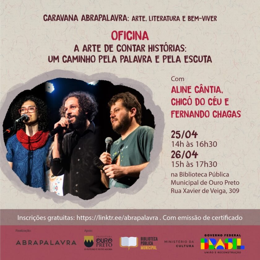 Ouro Preto recebe oficinas de narração de histórias