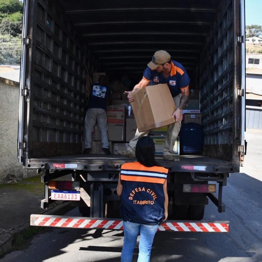 Defesa Civil de Itabirito encaminha 15 toneladas de donativos para o Rio Grande do Sul