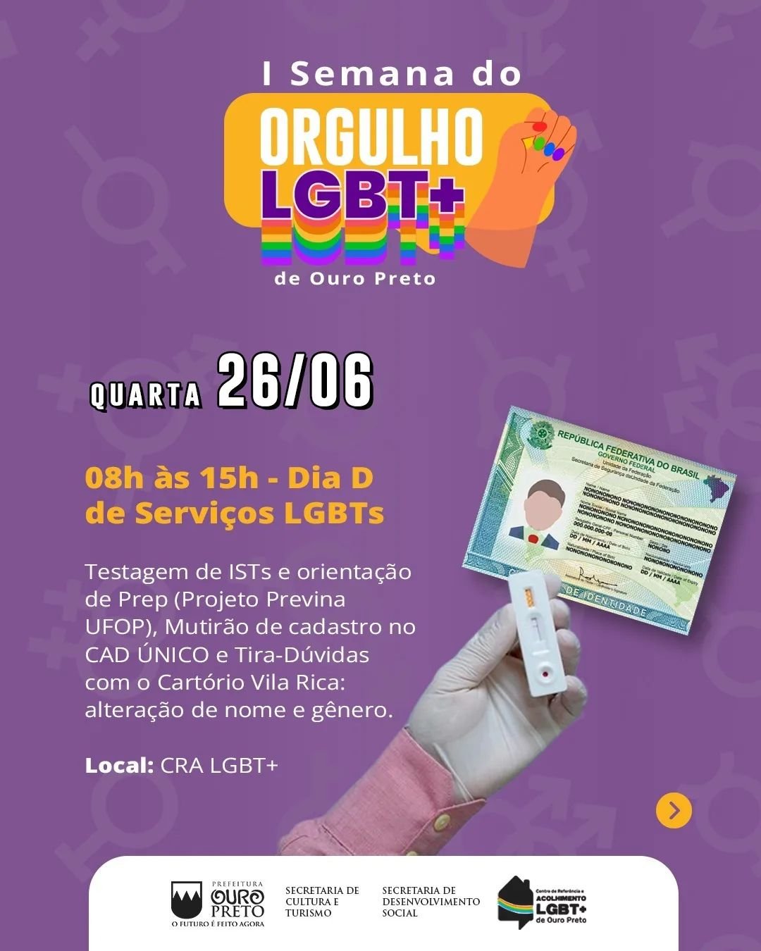 1ª Semana do Orgulho LGBT+