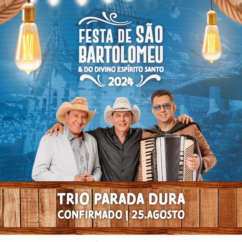 Trio Parada Dura se apresenta em São Bartolomeu 