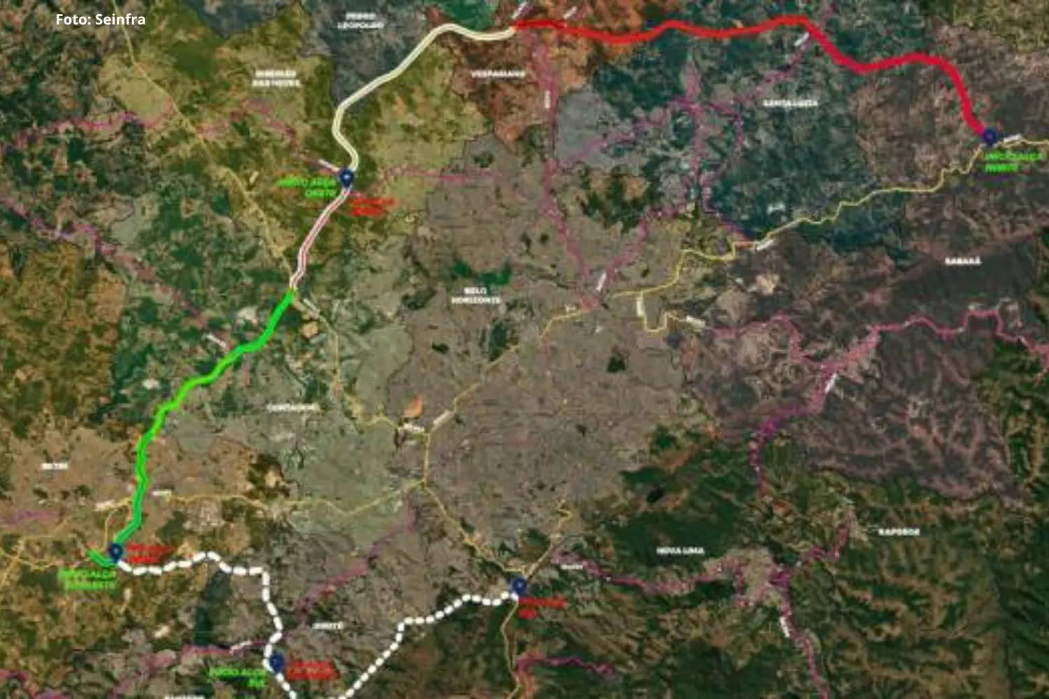 Decreto amplia área de desapropriação para obras do Rodoanel da Região Metropolitana de Belo Horizonte