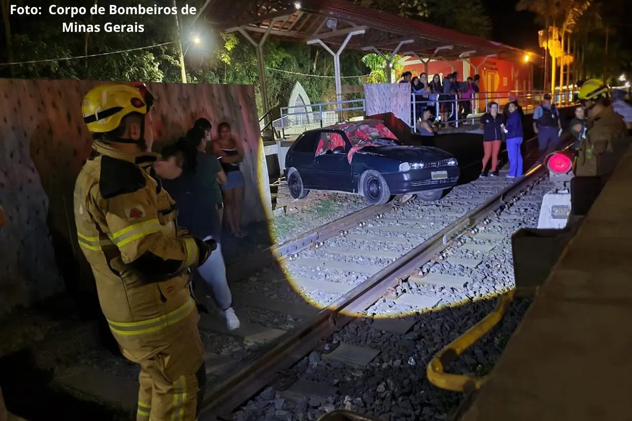 Idoso morre em colisão com trem em Minas Gerais