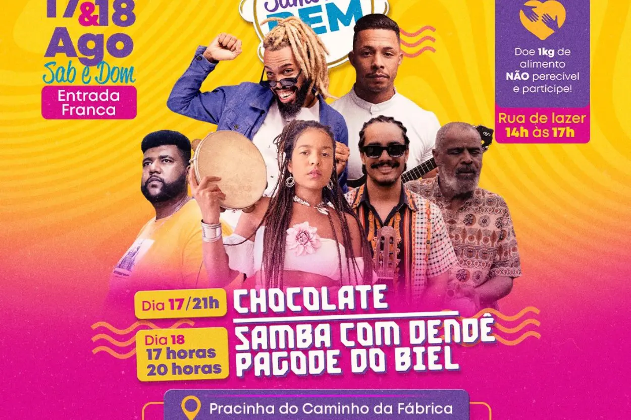 'Samba do Bem' acontece neste final de semana em Ouro Preto