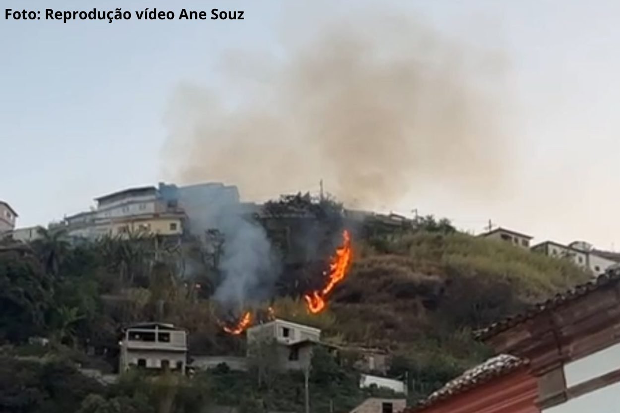 Ouro Preto registrou focos de incêndio por toda a cidade durante o final de semana