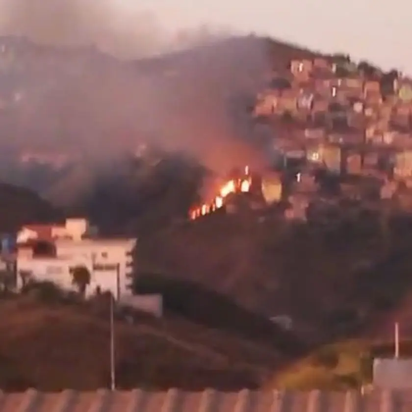 Ouro Preto registrou focos de incêndio por toda a cidade durante o final de semana