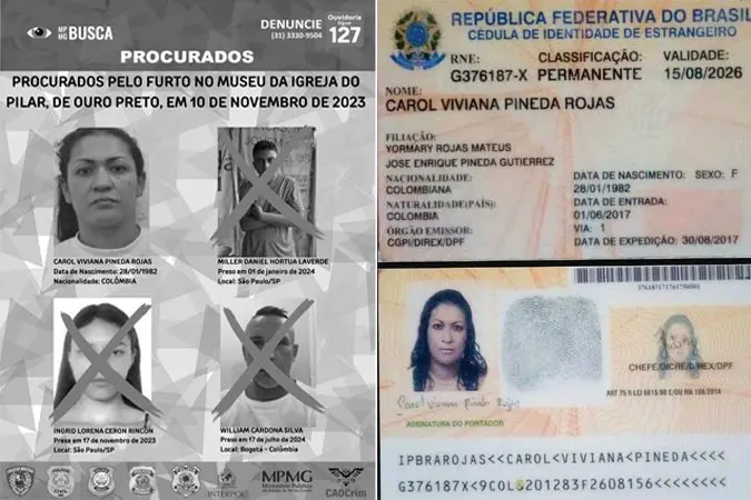 Furto do Rosário em Ouro Preto: denunciado é preso na colômbia 