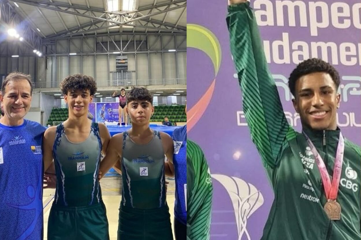 Ginastas de Ouro Preto conquistam medalha no Sul-Americano de Trampolim