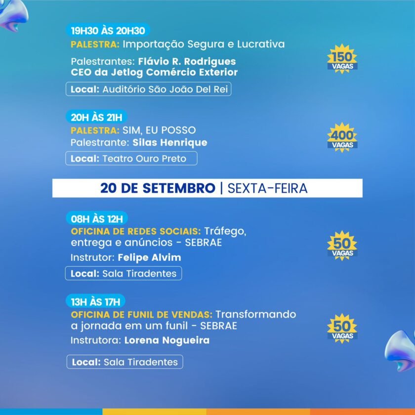 Confira a programação da 2ª Semana do Desenvolvimento Econômico de Ouro Preto