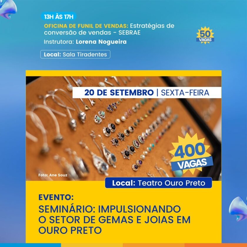 Confira a programação da 2ª Semana do Desenvolvimento Econômico de Ouro Preto