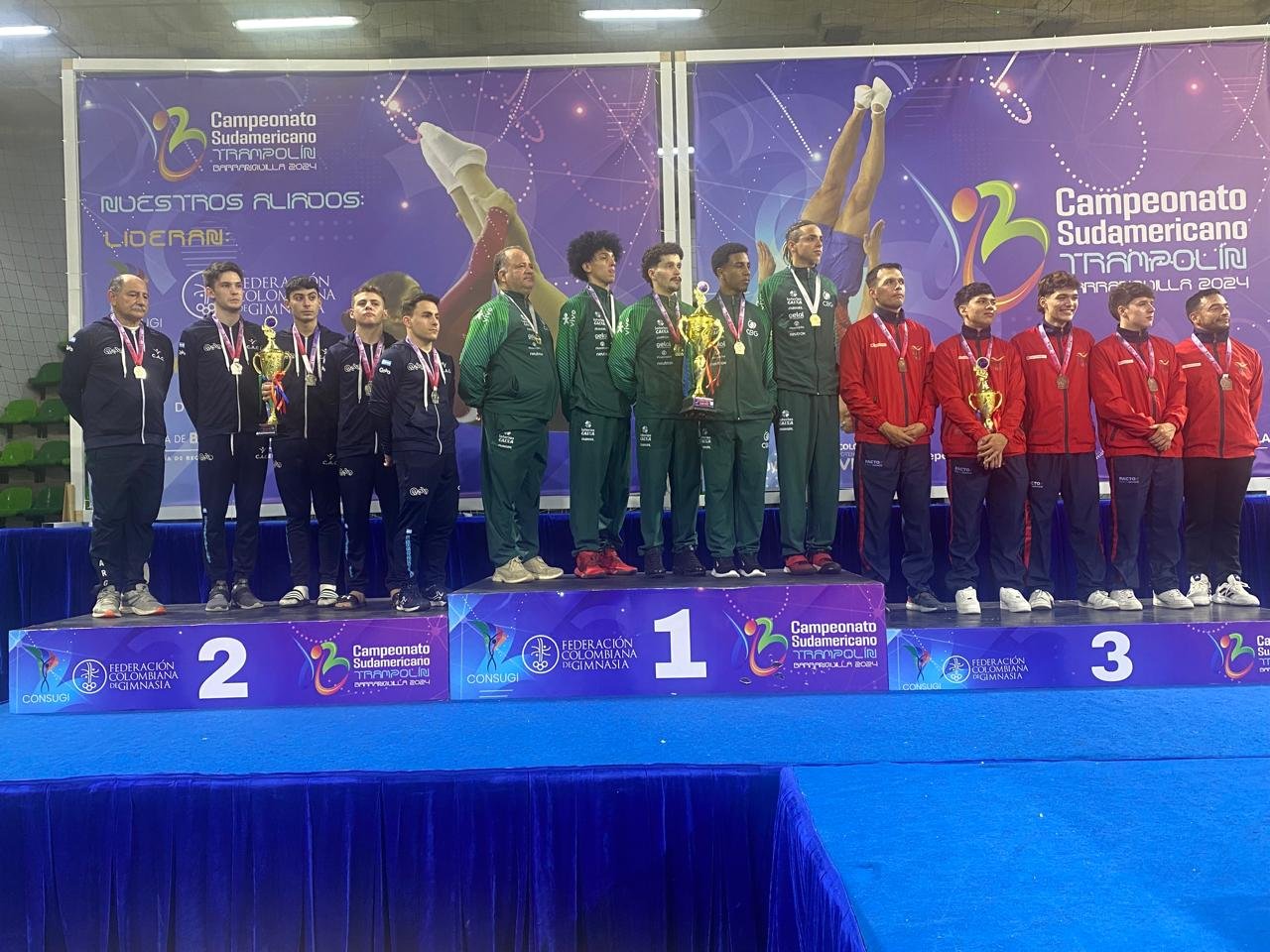 Instituto Trampolim brilha e traz 6 medalhas para o Brasil em competições na Colômbia