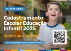 Prazo para cadastramento escolar na educação infantil de Itabirito se encerra amanhã