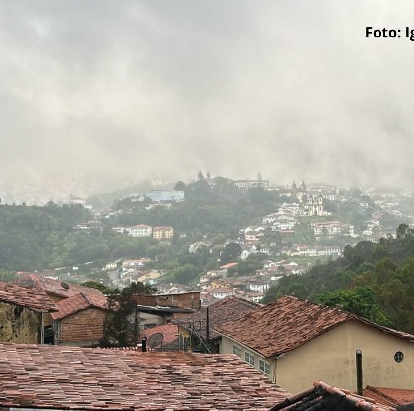 Ouro Preto terá tempo estável até quinta-feira, com retorno das chuvas no final de semana