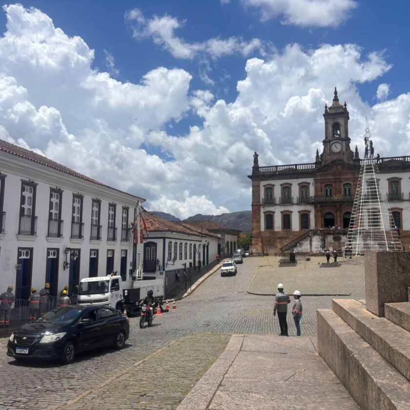 Natal de Ouro Preto começa ganhar forma; acendimento será no sábado