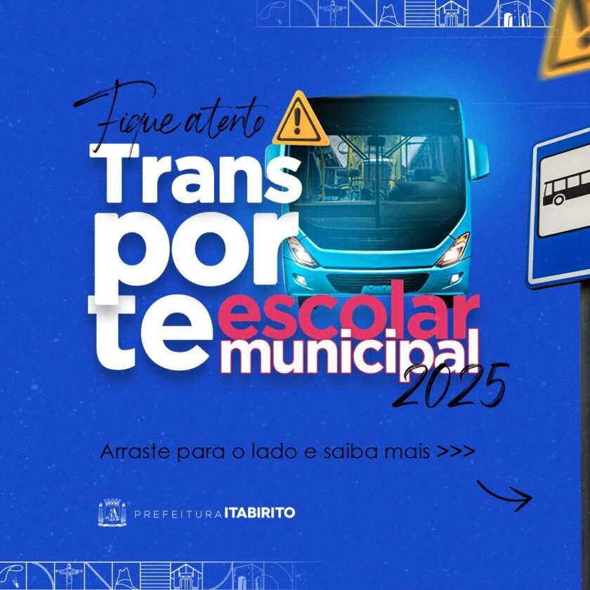 Cadastro do transporte escolar aberto em Itabirito