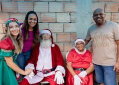 Com patrocínio da Cemig, bairros e distritos de Ouro Preto foram contemplados com a visita do Papai Noel