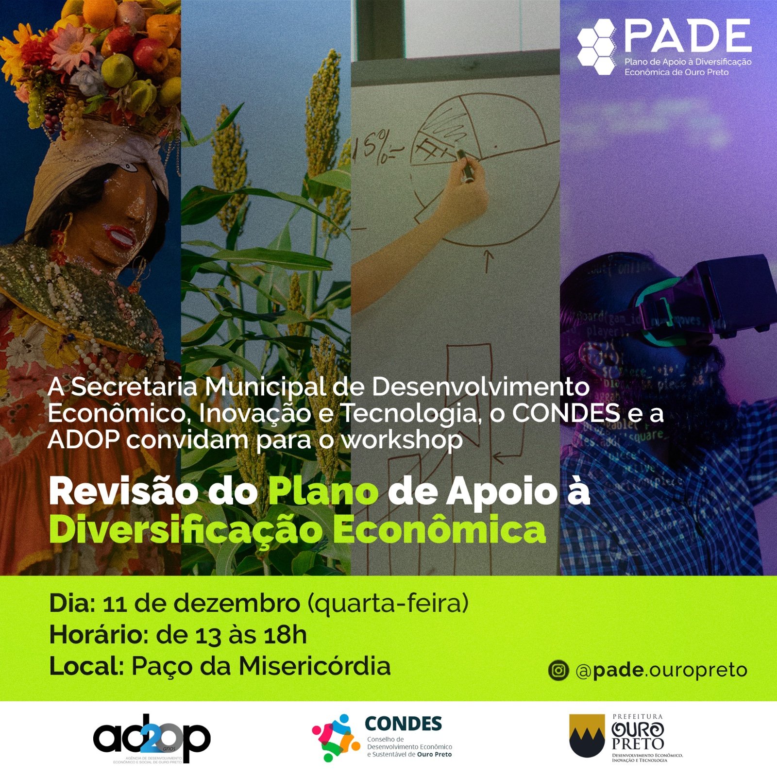 Workshop de revisão do PADE acontece na próxima quarta (11)