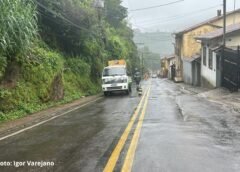 Rua Pandiá Calógeras, no Morro do Gambá, interditada em Ouro Preto