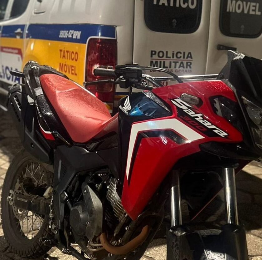 Moto furtada há quase um mês em BH é recuperada em Mariana