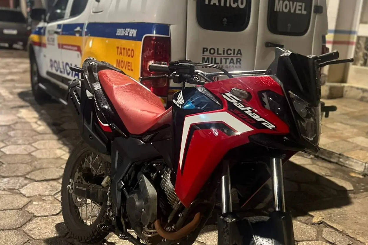 Moto furtada há quase um mês em BH é recuperada em Mariana