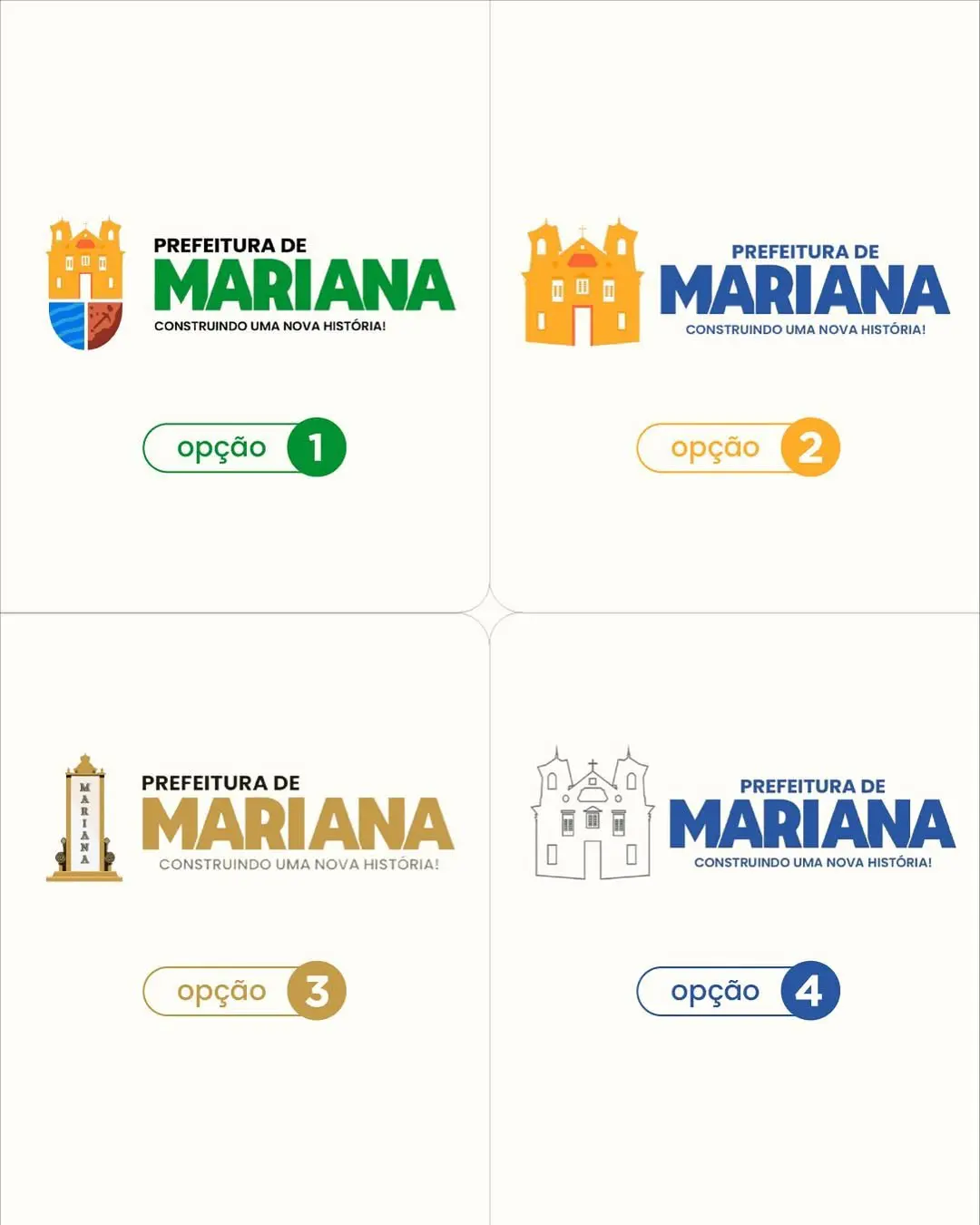 Mariana lança enquete para escolher novo logotipo da Prefeitura