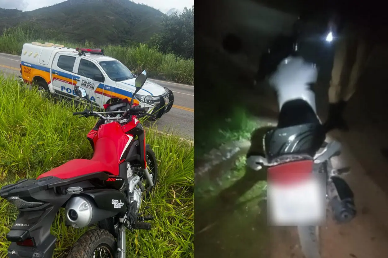 Duas motos roubadas são recuperadas em Itabirito e Mariana