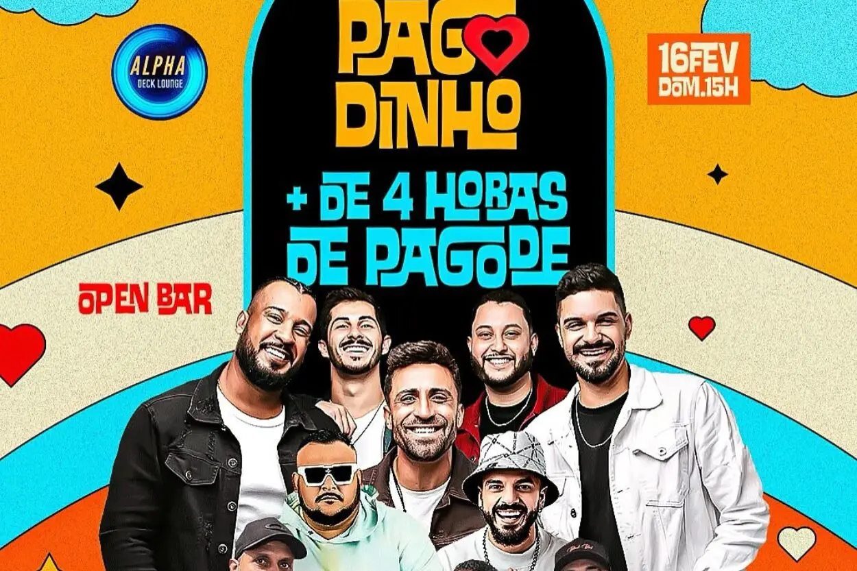 'Bloquinho do Pagodinho' abre Carnaval em Ouro Preto com mais de 4 horas de pagode e open bar