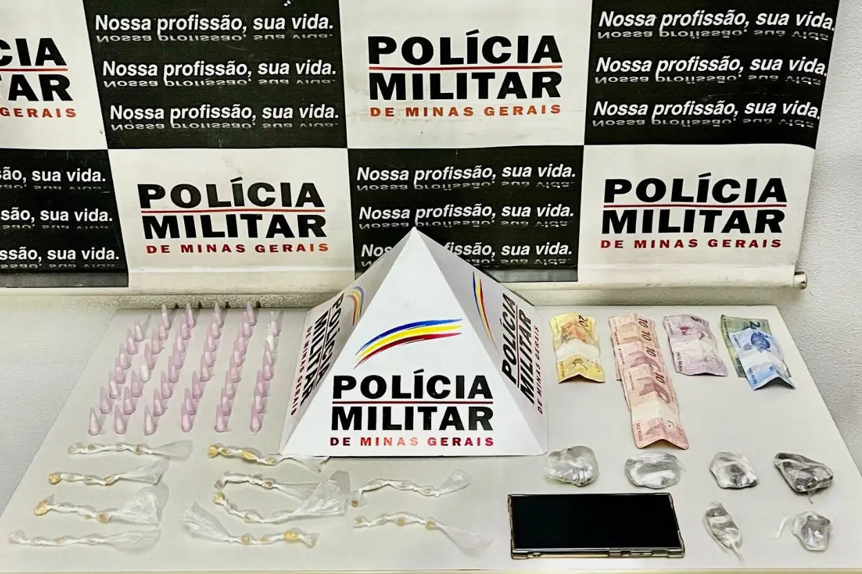 Suspeito de tráfico é apreendido pela polícia em Mariana após tentativa de fuga