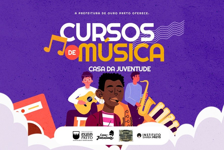 Casa da Juventude oferece cursos gratuitos de música em Ouro Preto