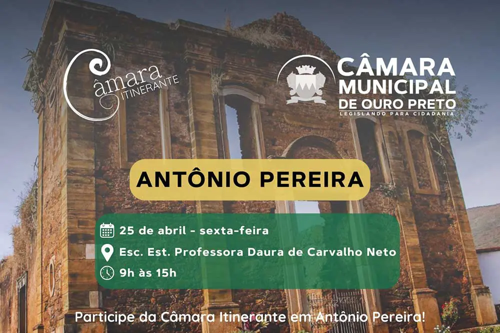 Antônio Pereira recebe Câmara Itinerante nesta sexta