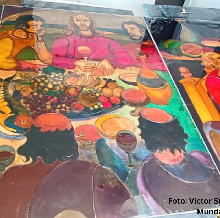 Vitrais de Gianfranco Cerri são revitalizados para inauguração do Vila Galé Ouro Preto