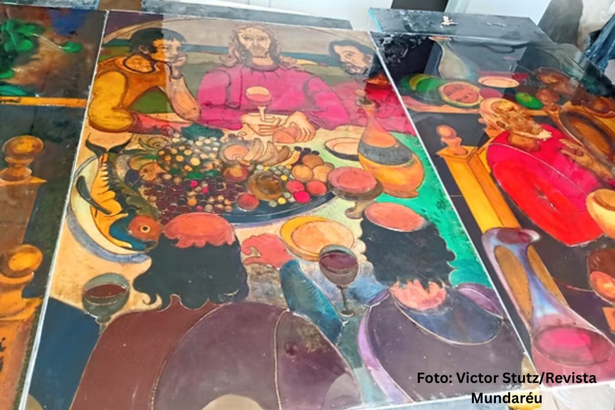 Vitrais de Gianfranco Cerri são revitalizados para inauguração do Vila Galé Ouro Preto