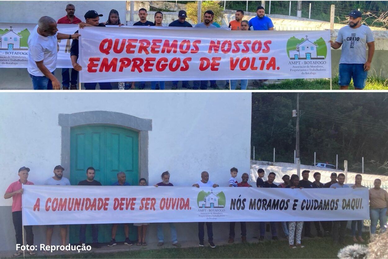 Manifestação no Botafogo discute mineração e liderança local