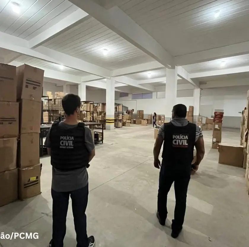 Polícia apreende mais de 7 mil pares de tênis com suspeita de falsificação em MG