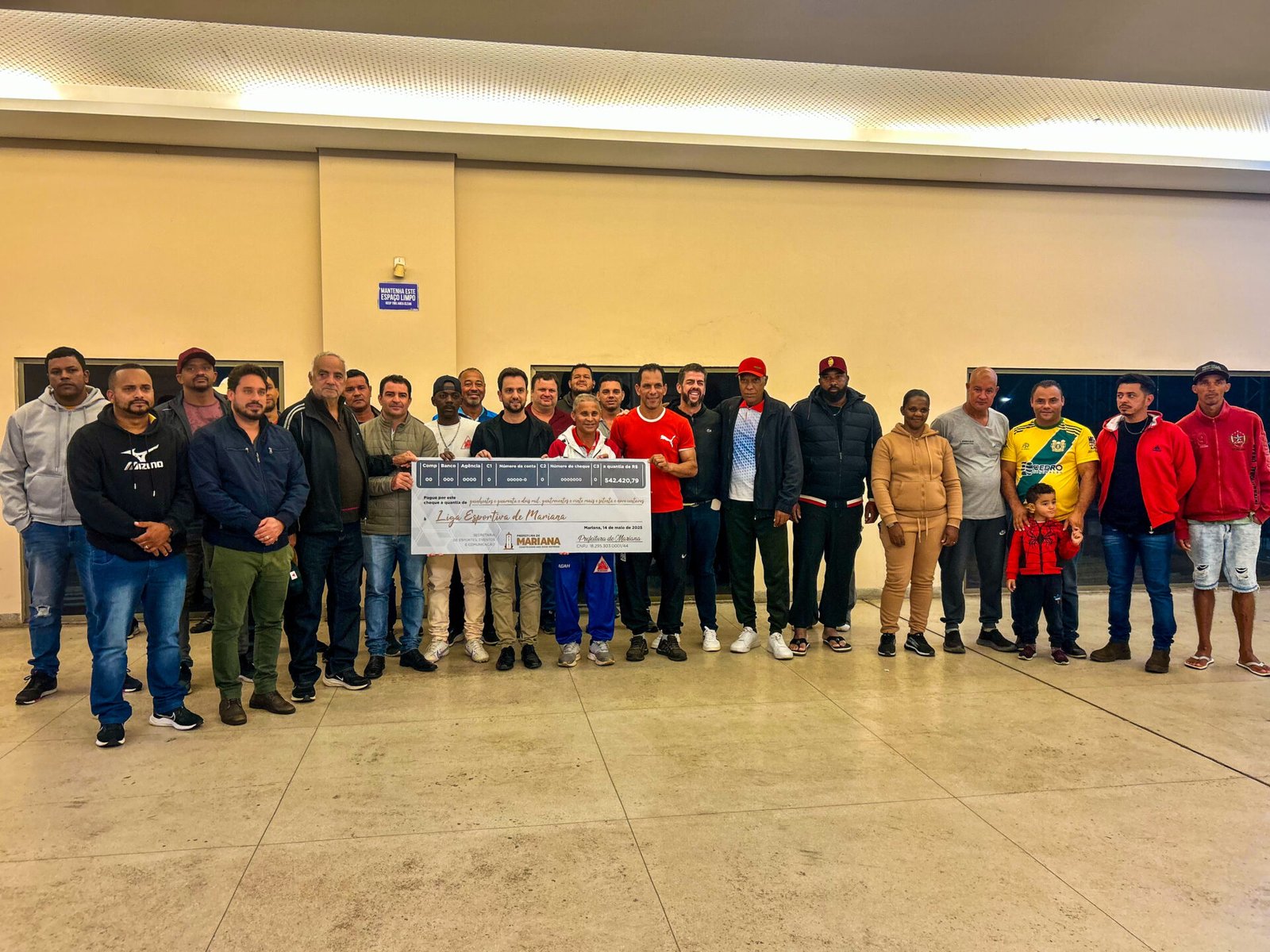 Prefeitura de Mariana repassa mais de R$ 540 mil à Liga Esportiva