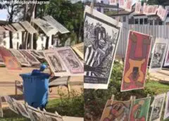 Varal de arte vira caso de crime ambiental em Mariana