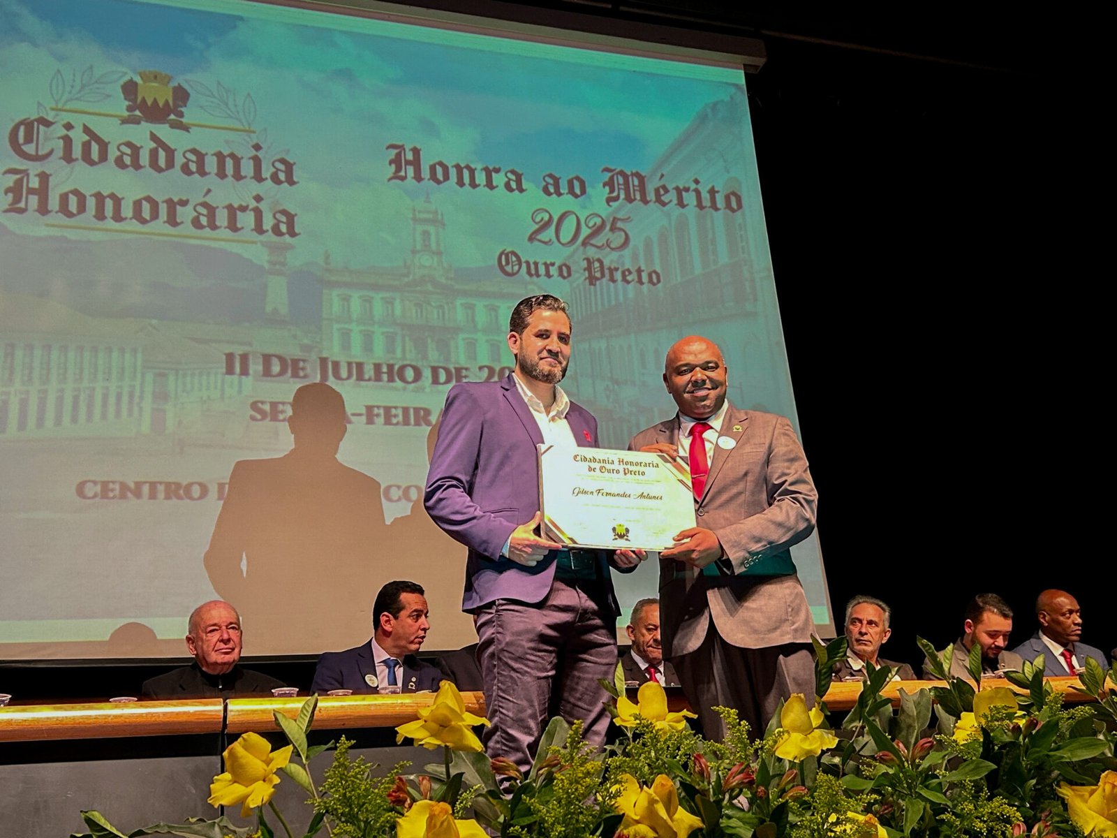 Homenagem da Câmara de Ouro Preto marca celebração dos 314 anos da cidade