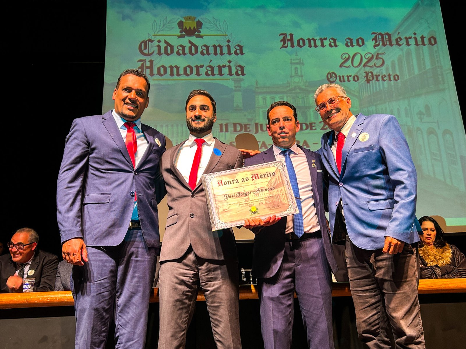 Homenagem da Câmara de Ouro Preto marca celebração dos 314 anos da cidade