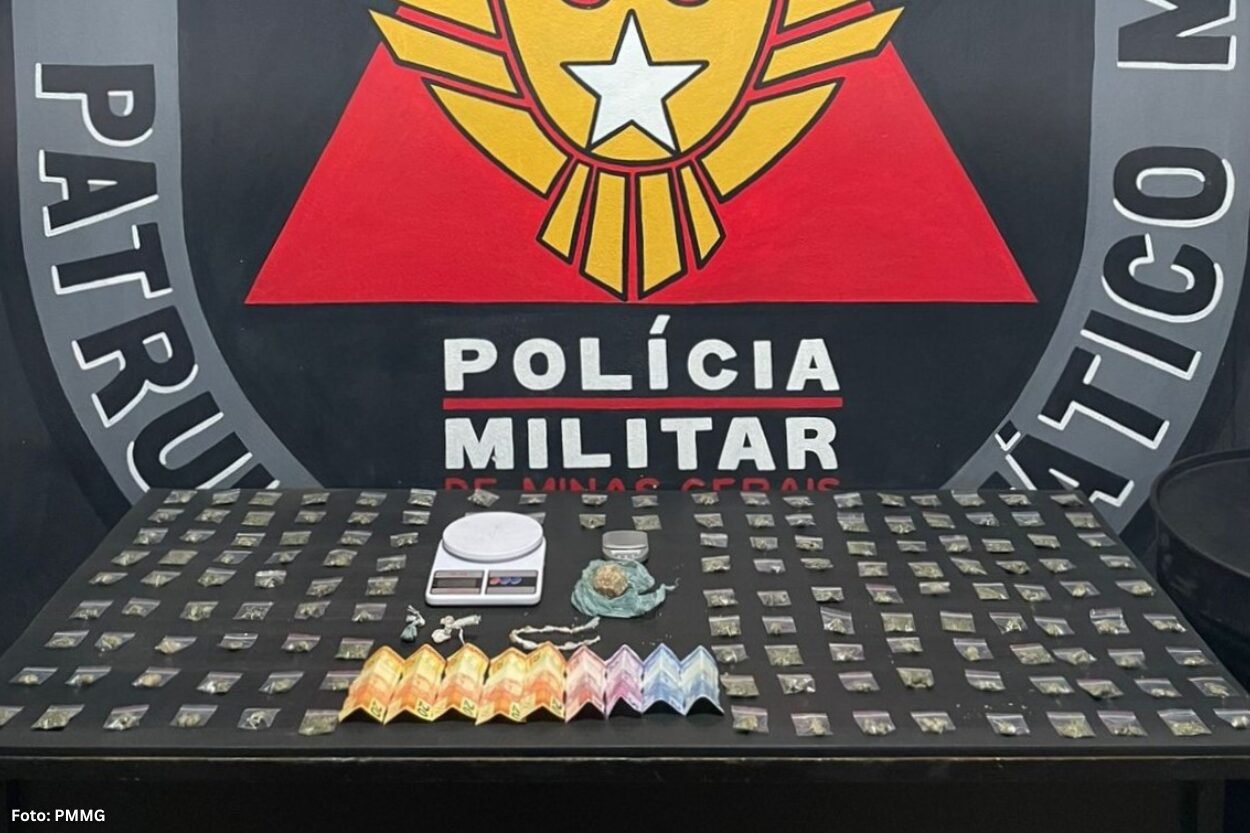 PM apreende grande quantidade de drogas no bairro Padre Faria